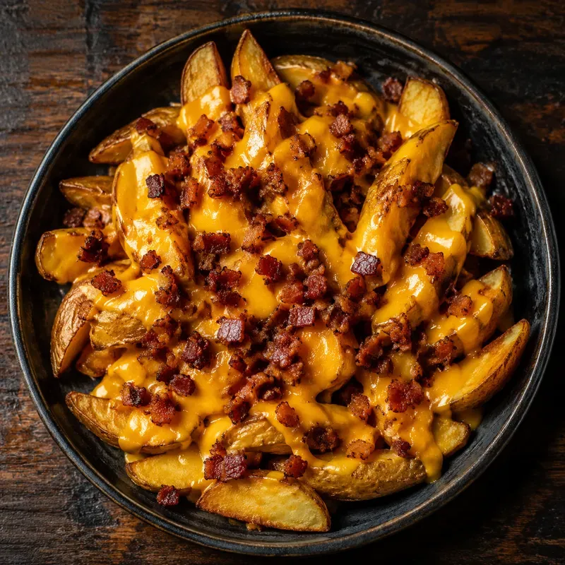 Batata com Cheddar e Bacon