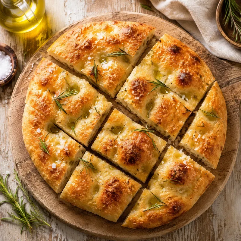 Focaccia com Alecrim