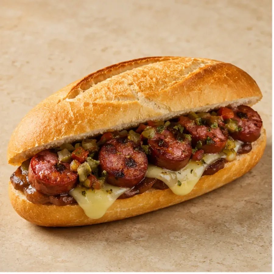 Pão com Linguiça